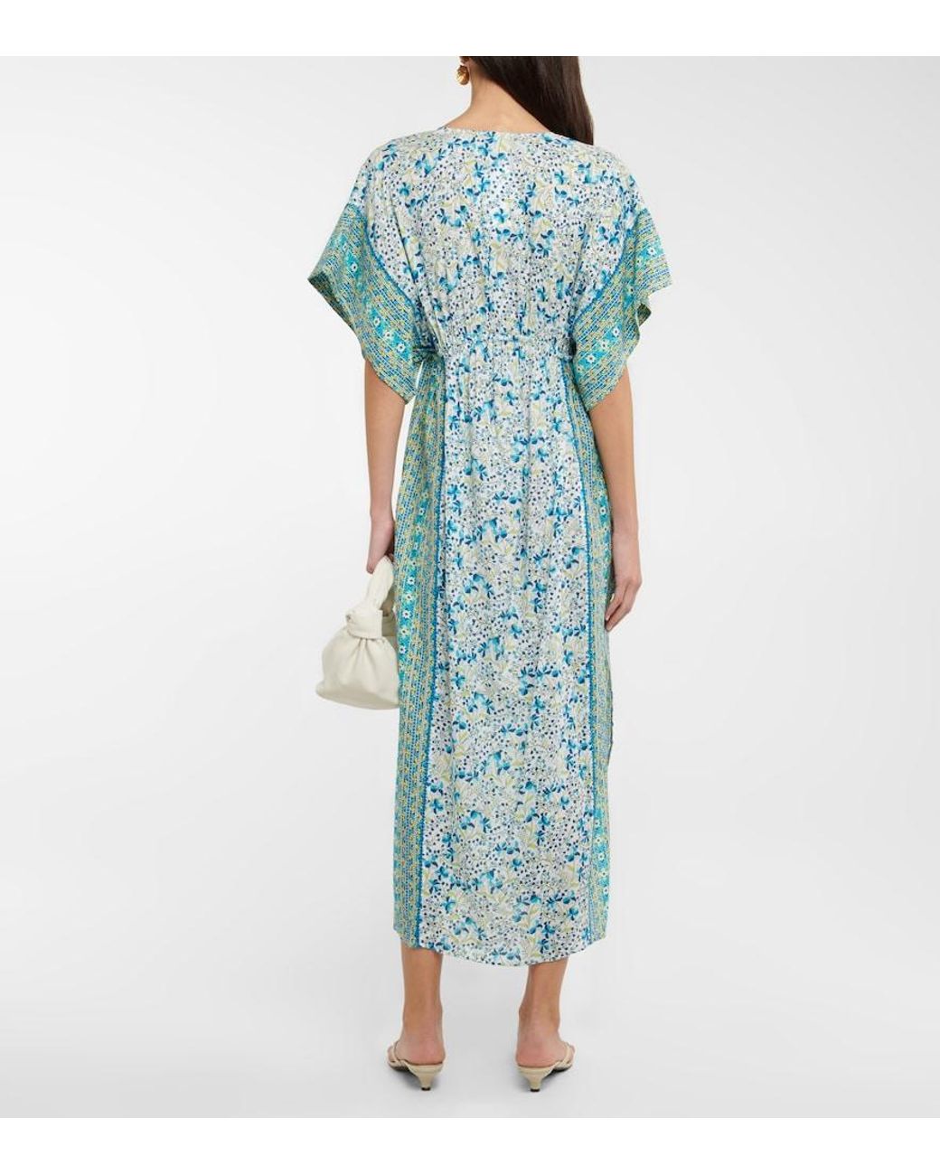 Poupette Blue Floral Maxi Dress