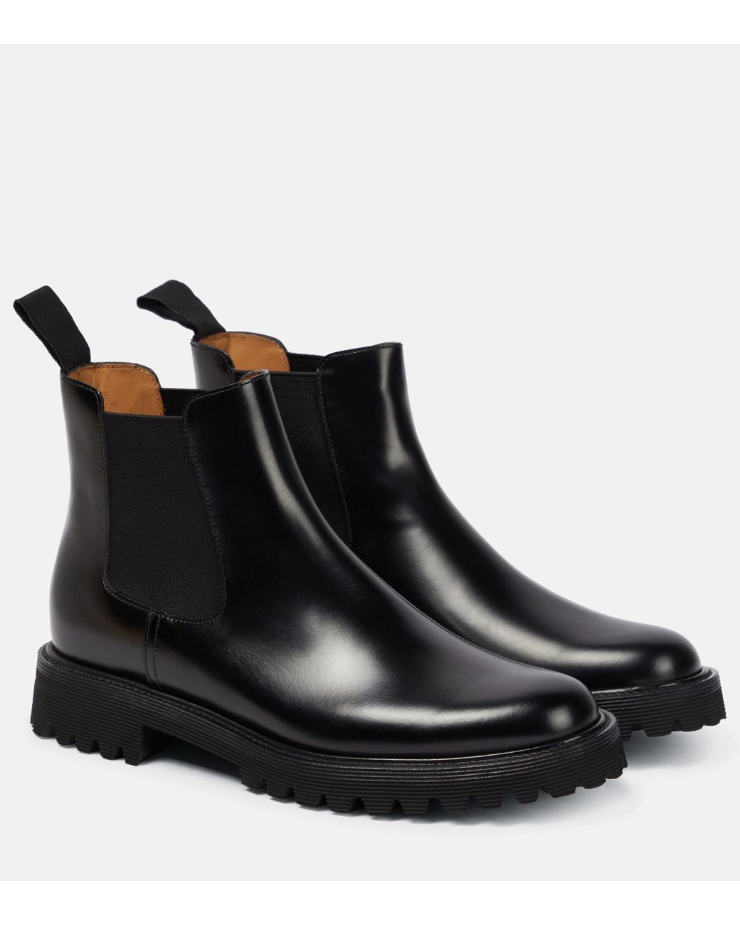 Church's Nirah T Leather Chelsea Ankle Boots in Black | Lyst