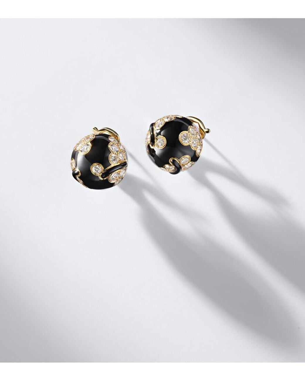Marina B Black Ecume 18Kt Earrings With Diamonds