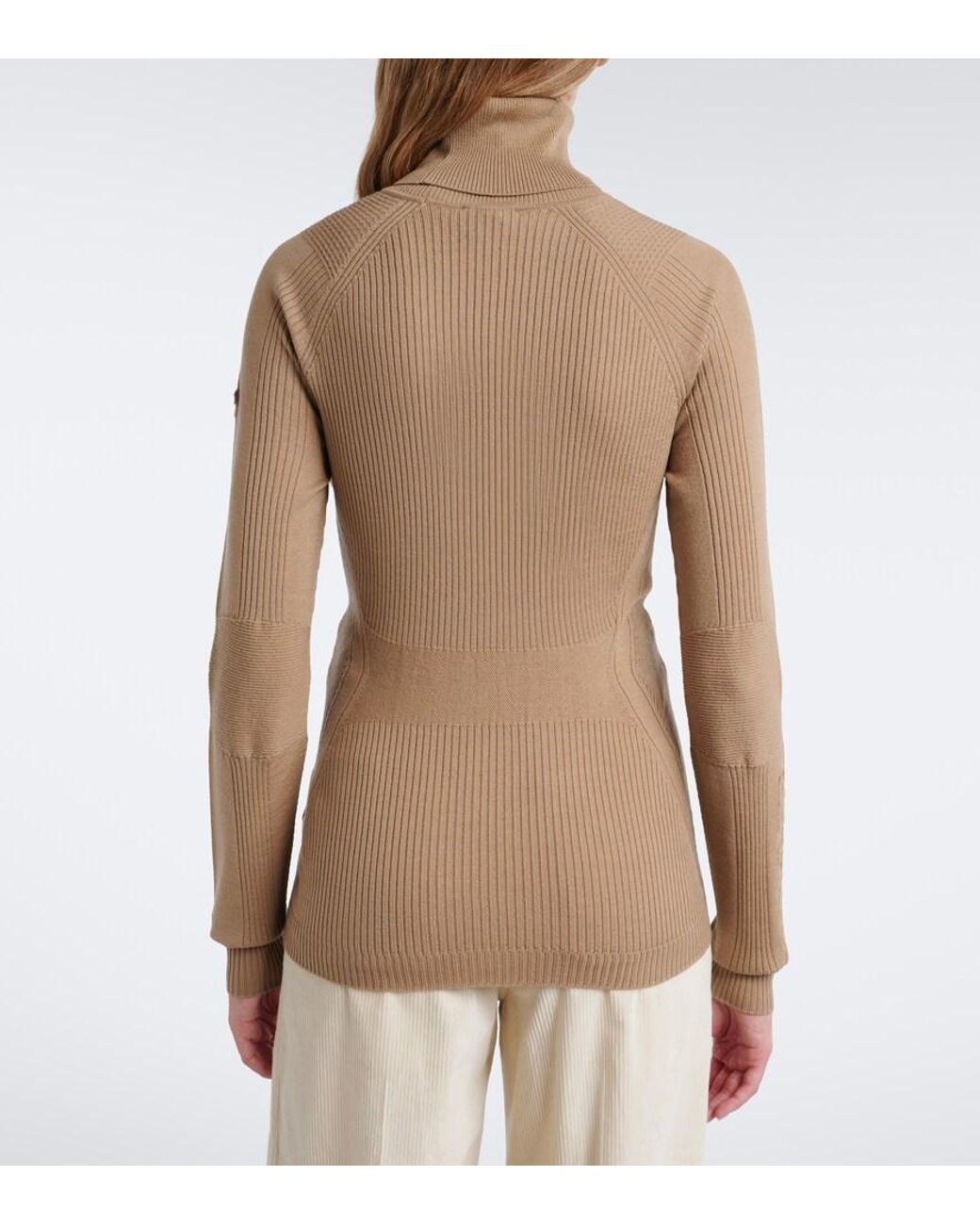 Moncler Natural Wool-Blend Turtleneck Sweater