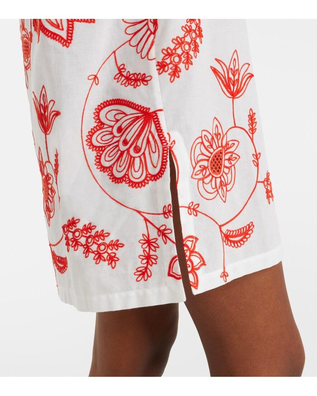 Eres Levia Embroidered Cotton-Blend Minidress