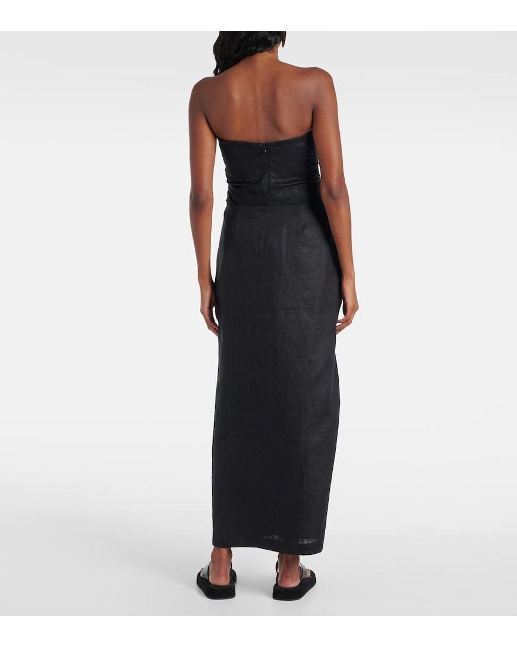 Sir Black Josefina Linen Maxi Skirt