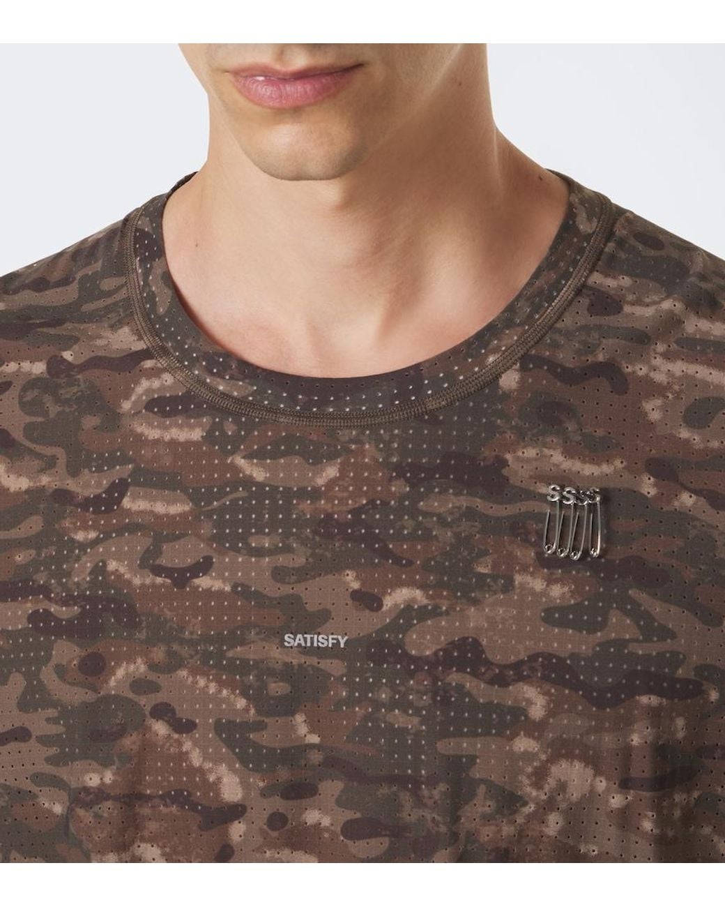 Satisfy Brown Space‑O Camouflage Jersey T-Shirt for men