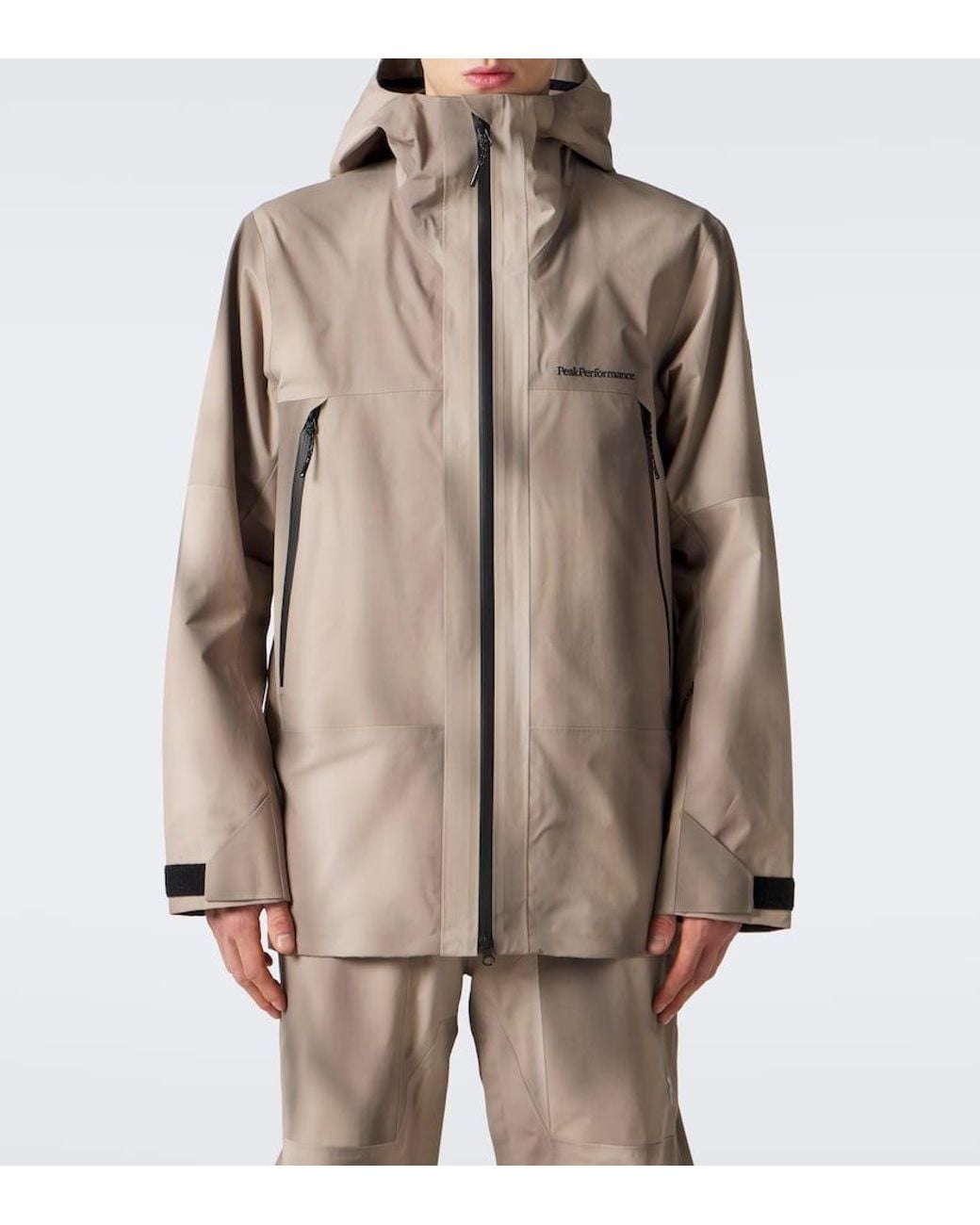 Giacca Da Sci Edge Con Cappuccio di Peak Performance in Natural da Uomo