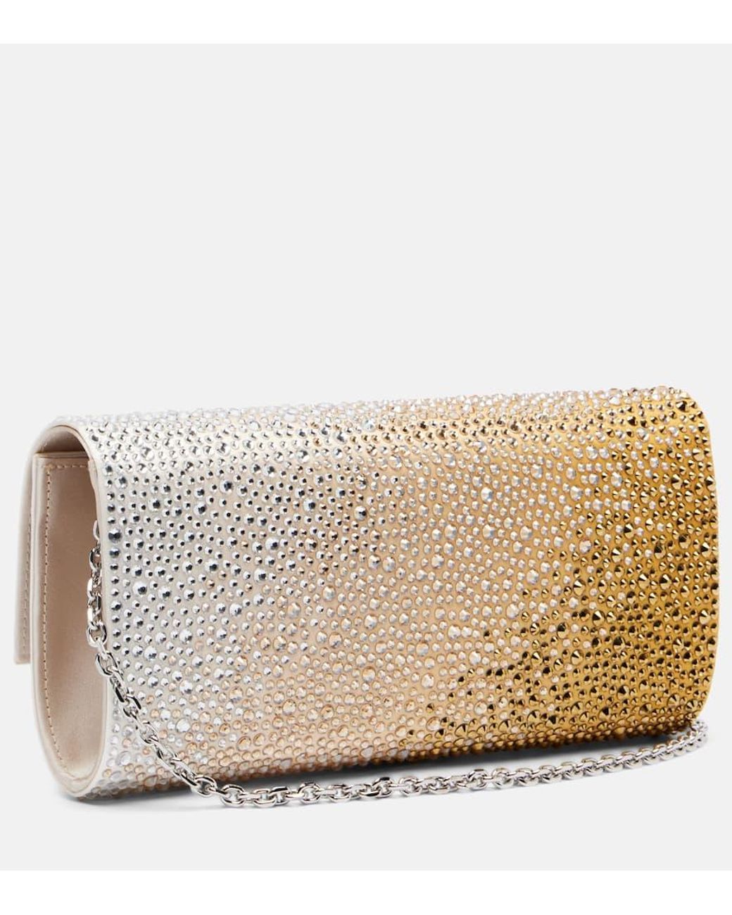 Judith Leiber Metallic Clutch Gradient Perry Mit Kristallen