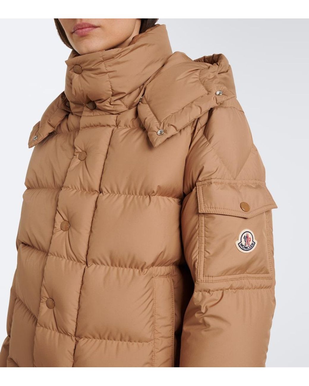 Moncler Brown Maya 70 Hooded Down Jacket