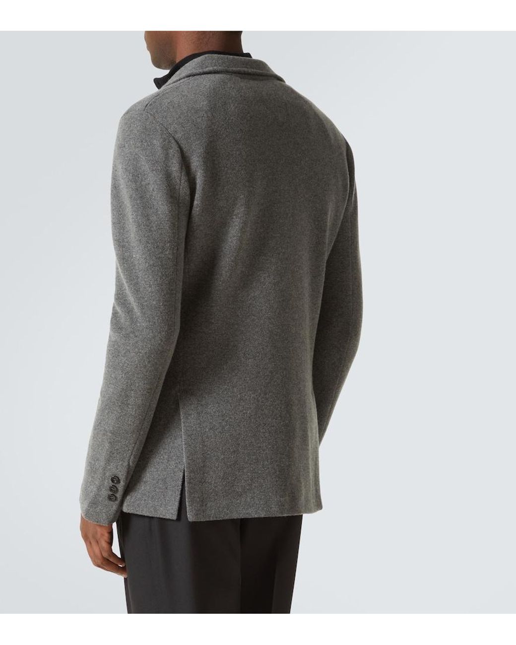 arch4 Gray Mr Poole Wool And Cashmere Cardigan for men
