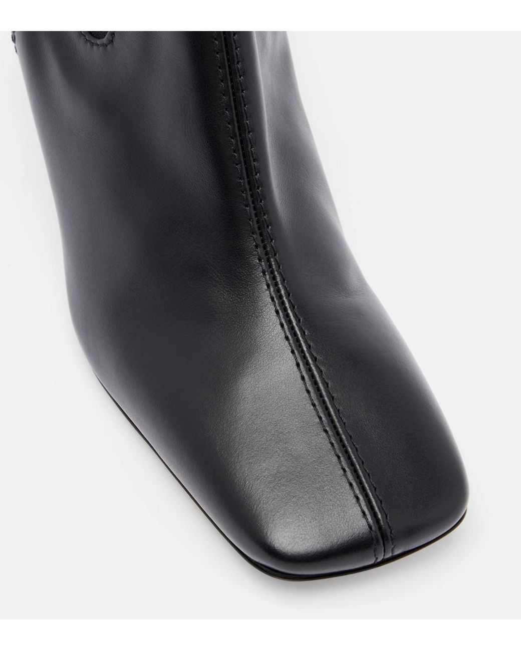 J.W. Anderson Black Chain Leather Ankle Boots