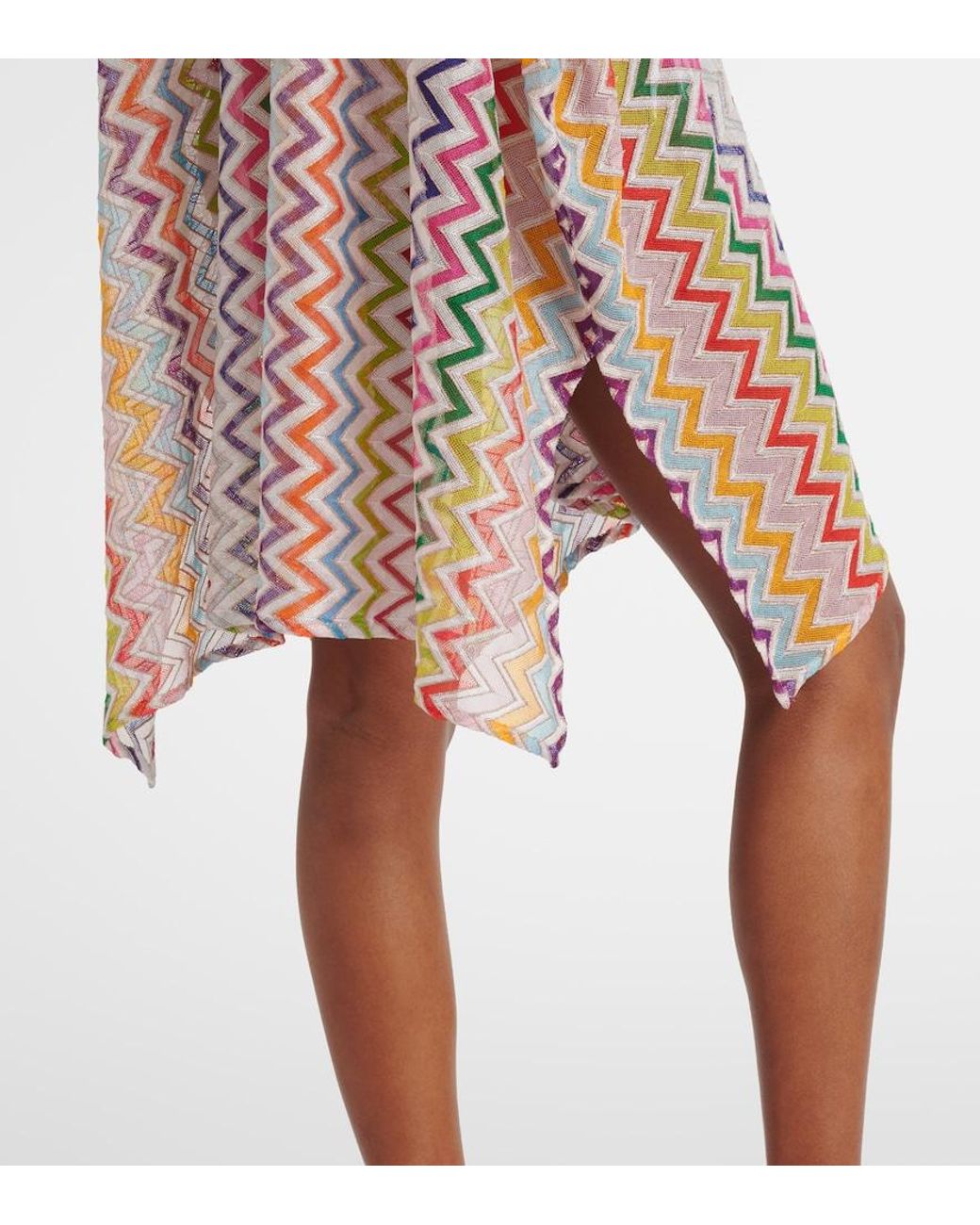 Missoni White Zigzag Semi-Sheer Beach Dress