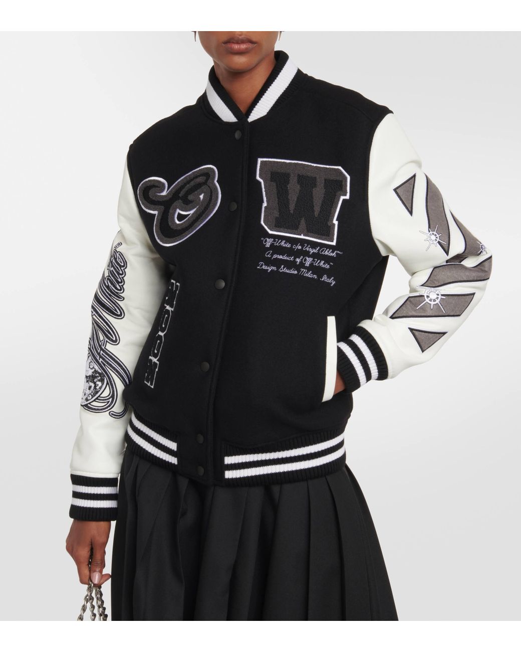 Off white hotsell college jacket