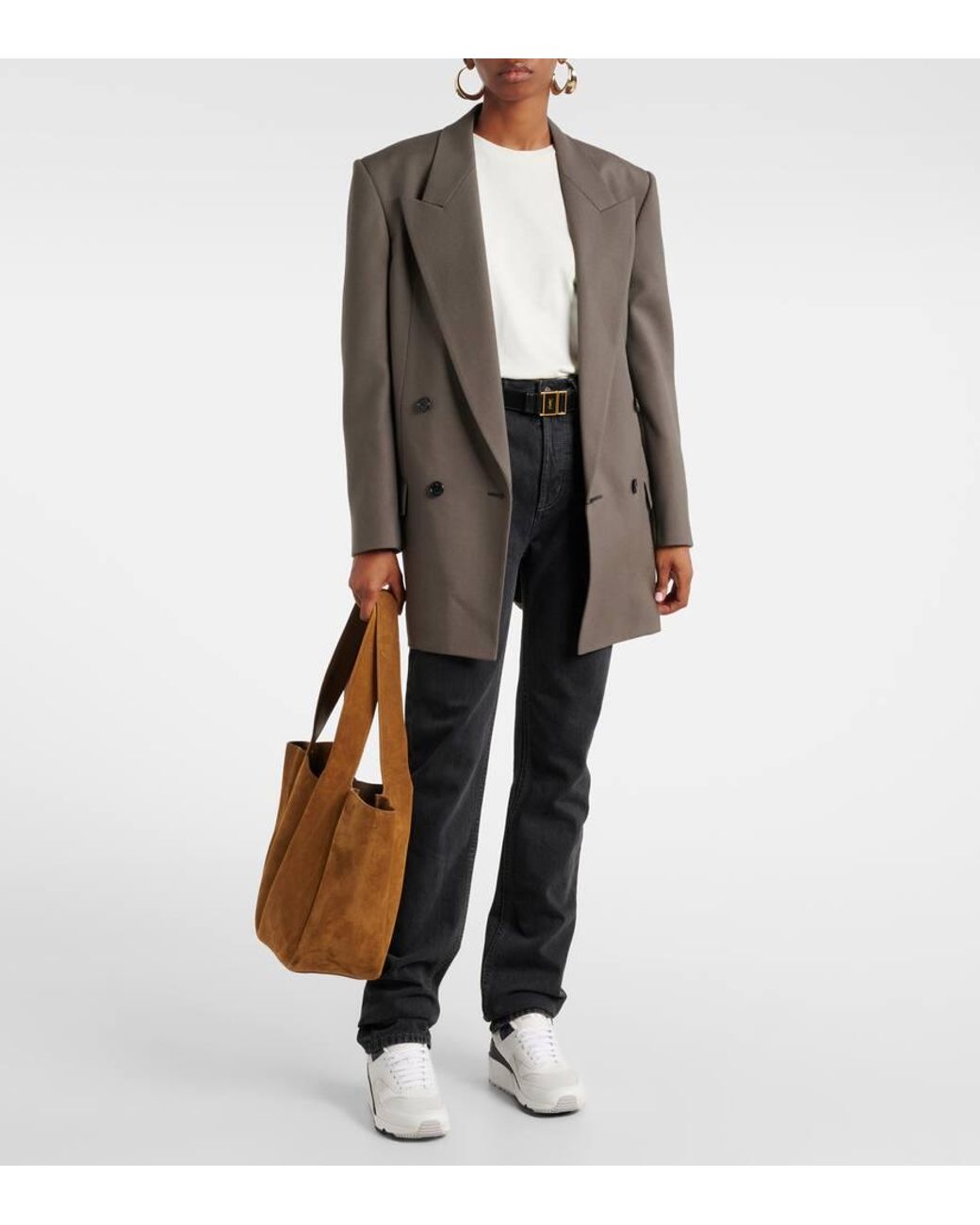 Saint Laurent White Bump Sneaker