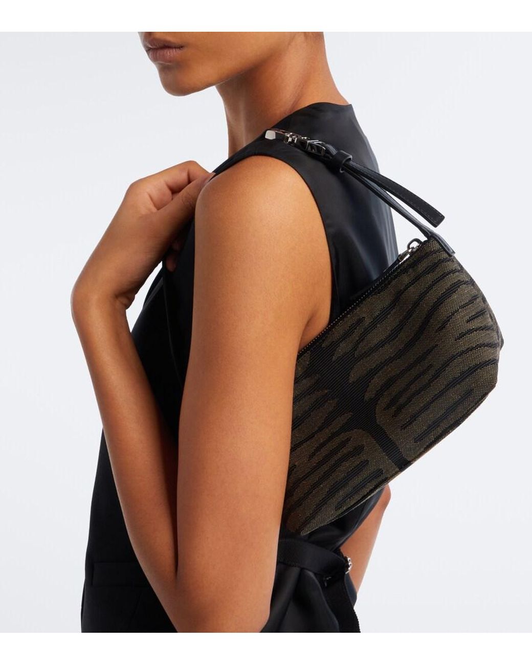 Borsa A Spalla Vanity Small di Fendi in Black