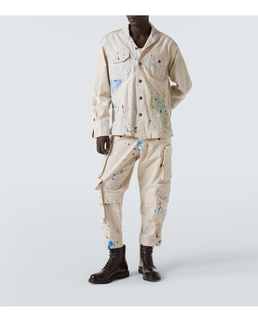 Chaqueta Utilitaria Painter De Algodon Greg Lauren de hombre de color Natural
