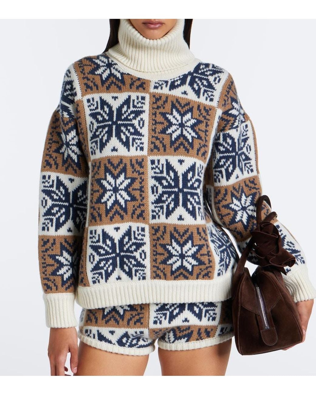Magda Butrym Multicolor Wool And Cashmere Turtleneck Sweater