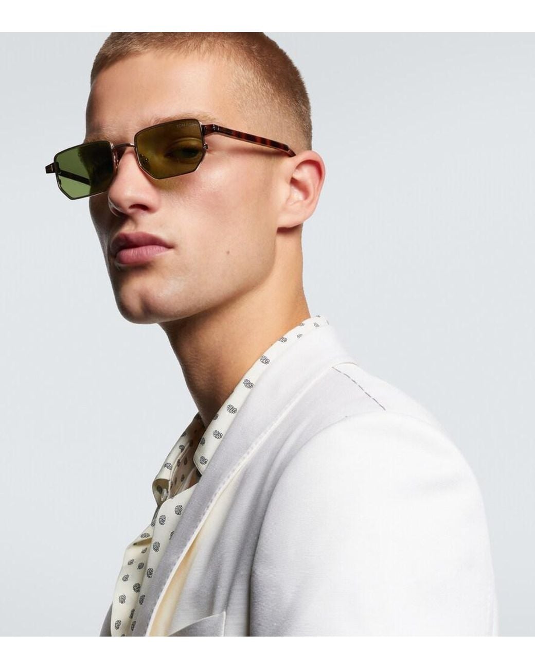 Tom Ford Green Liam-02 Rectangular Sunglasses for men