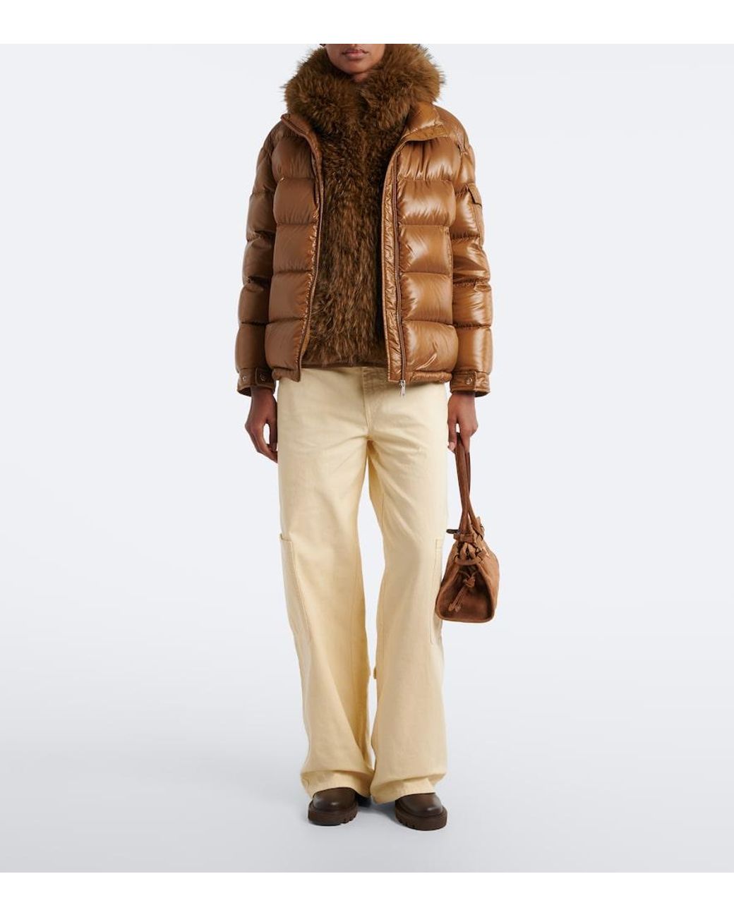 Moncler Brown Hypolais Down Jacket