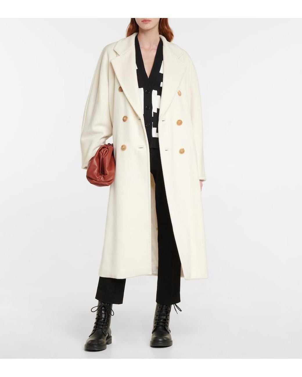 Max Mara Natural Madame Wool And Cashmere Coat