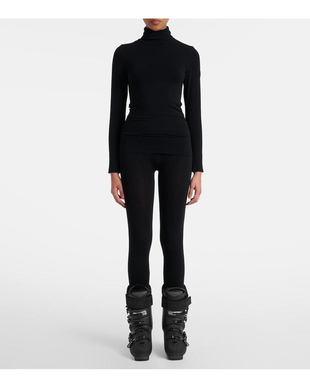 Fusalp Black Alisier Technical Turtleneck Sweater