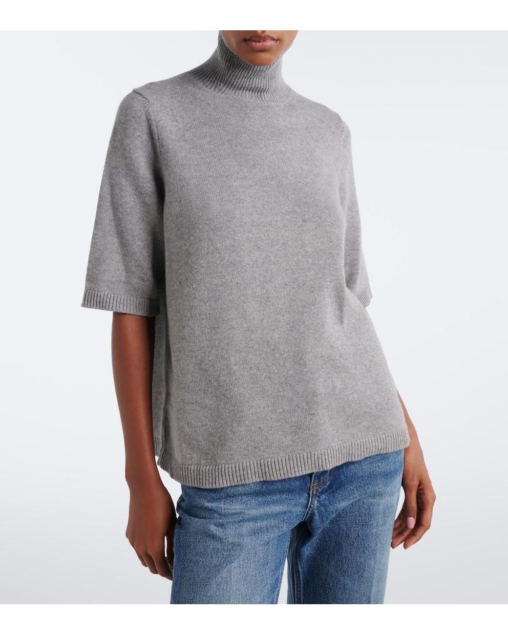 Alaïa Gray Cashmere And Wool-Blend Sweater