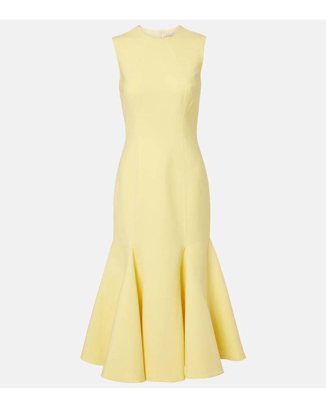 Emilia Wickstead Yellow Seema Crepe Cocktail Dress