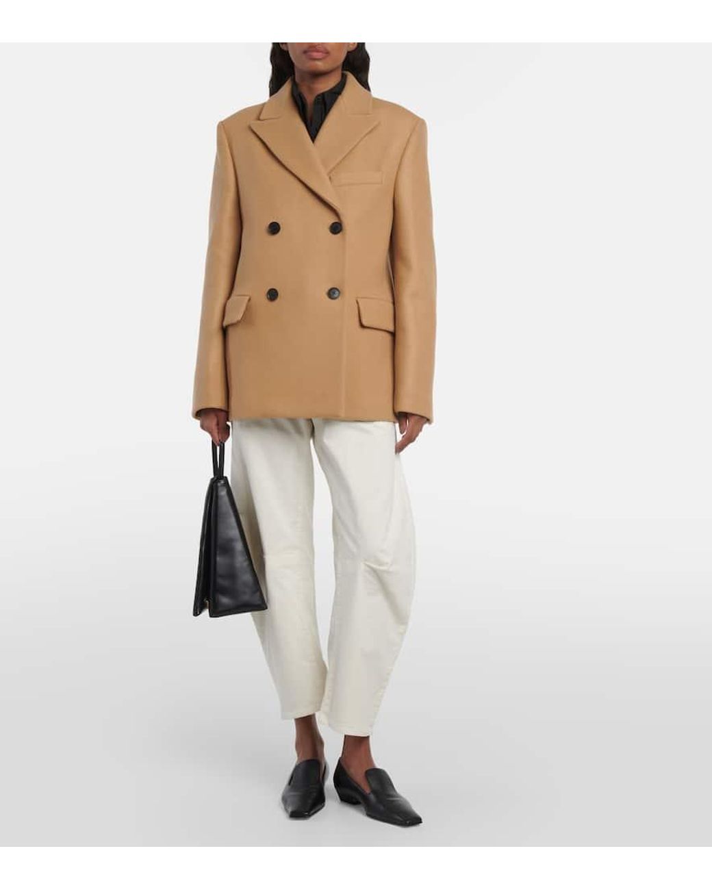 Nili Lotan Natural Vianney Virgin Wool Peacot