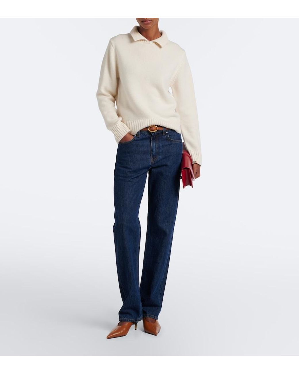 Extreme Cashmere White N°513 Jo Cashmere Sweater