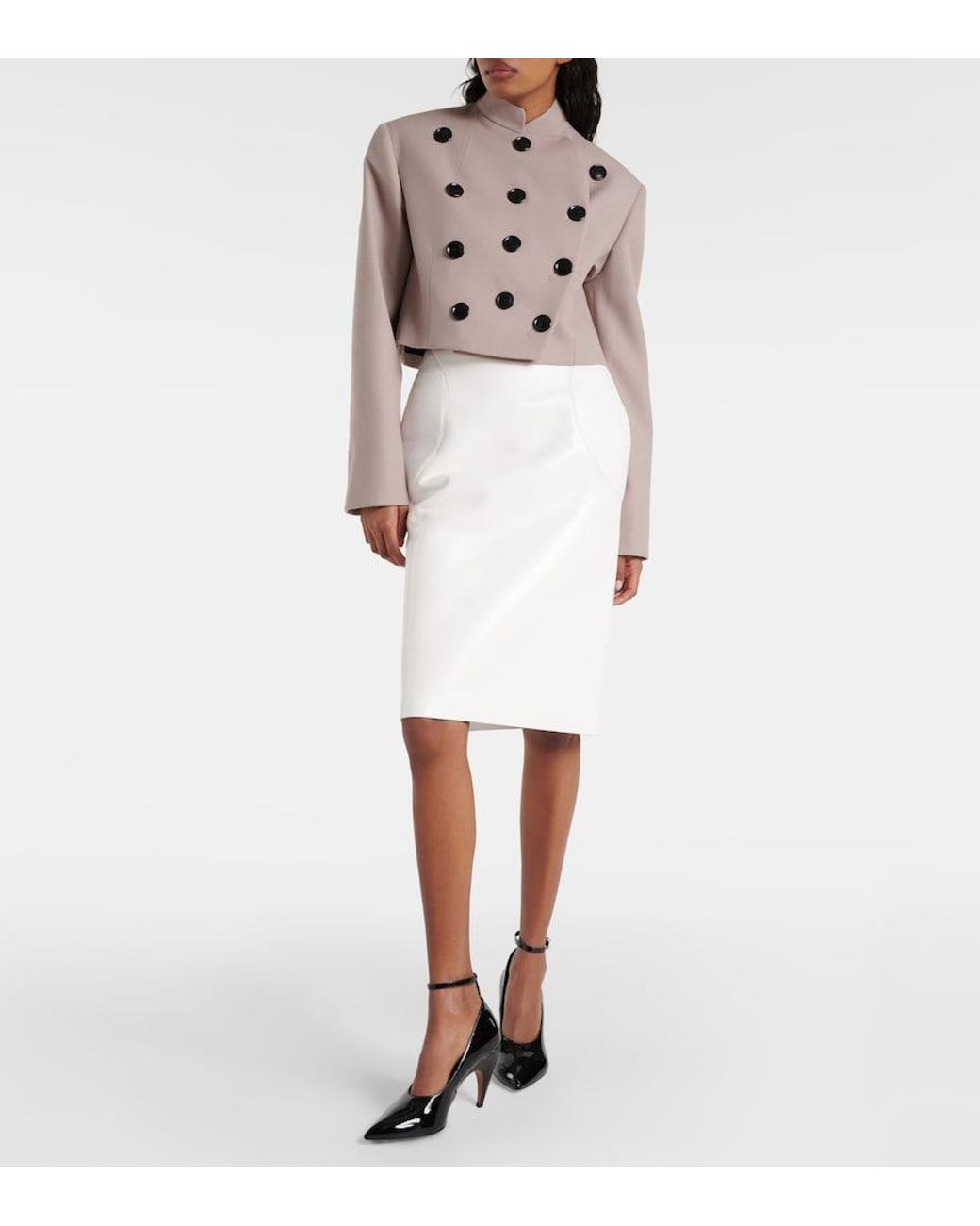 Alaïa Natural Wool Jacket