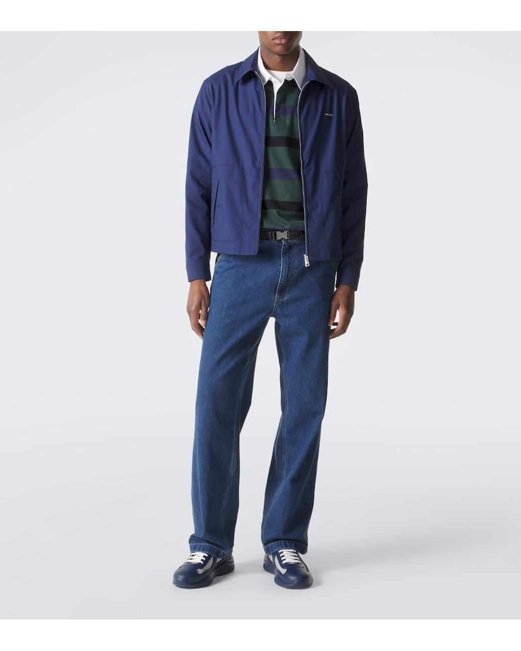 Prada Blue America's Cup Sneakers for men