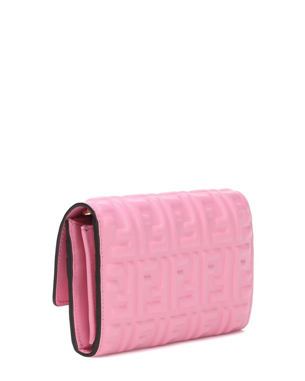 Fendi Baguette Hot Pink Stripe Leather Card Holder Wallet 8M0423 – Queen  Bee of Beverly Hills