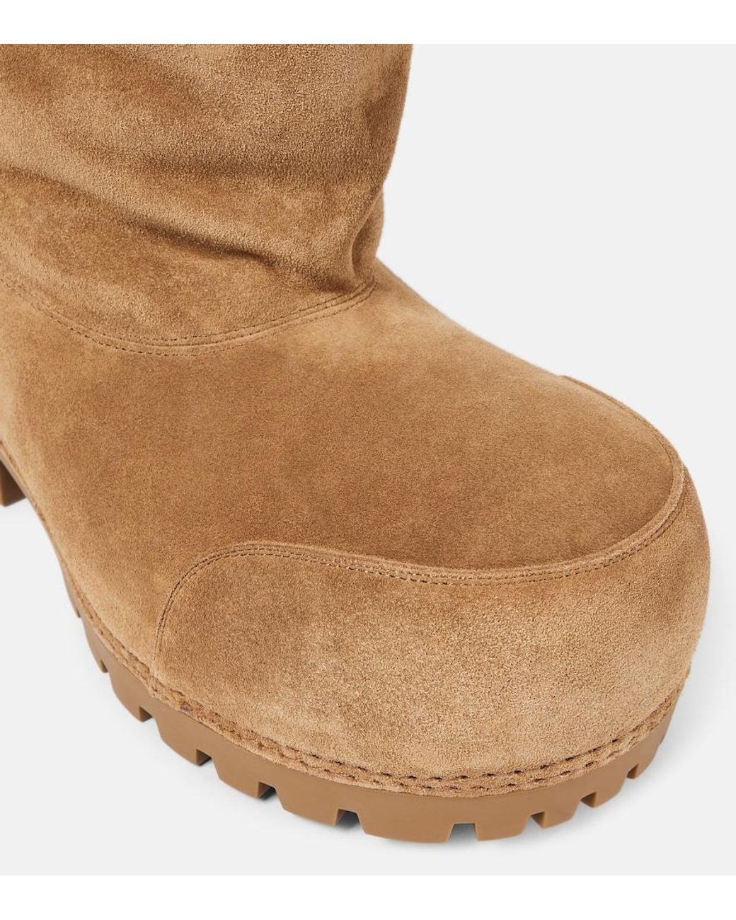 Balenciaga Brown Alaska High Suede Boots