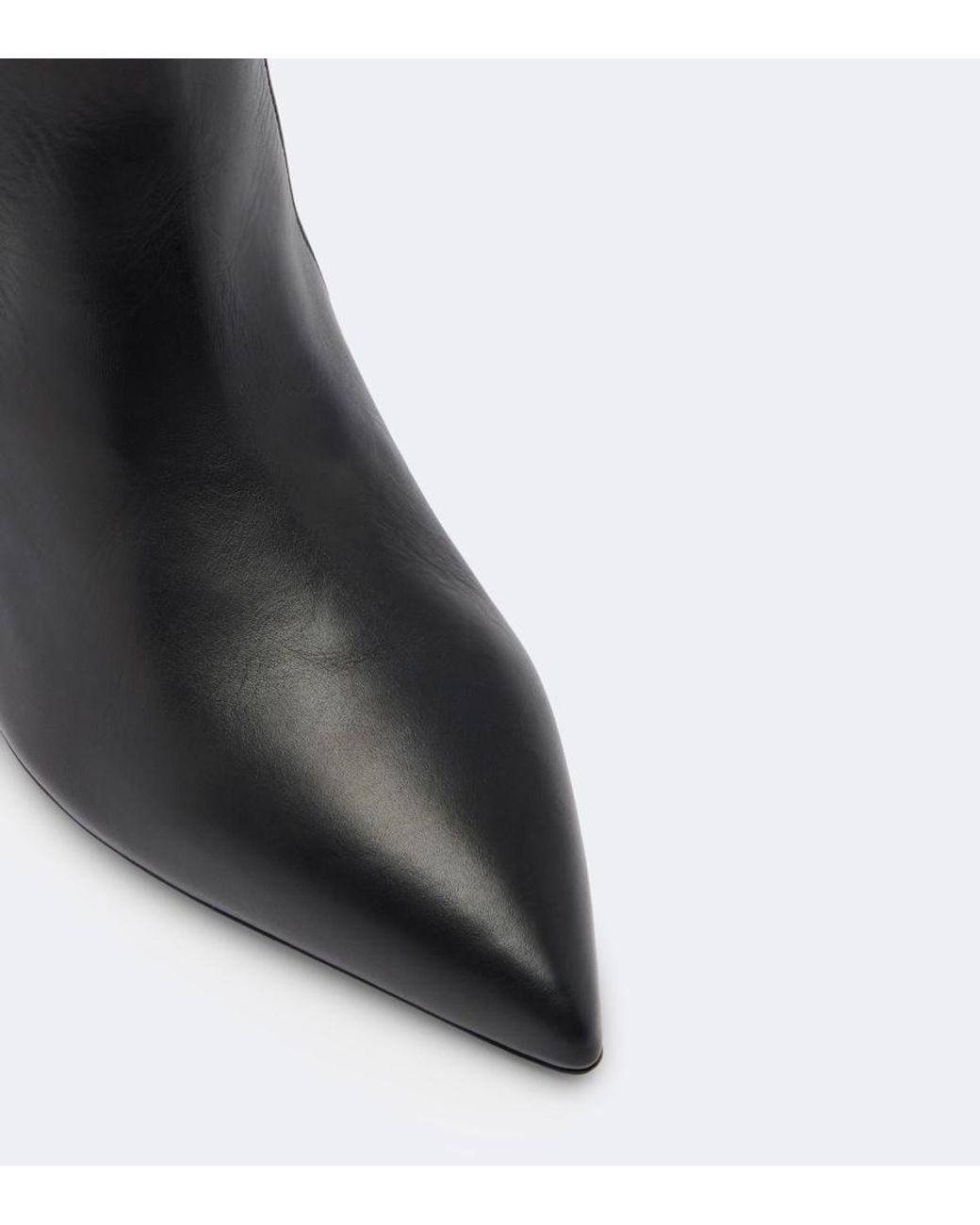 Paris Texas Black Stiletto Leather Knee-High Boots