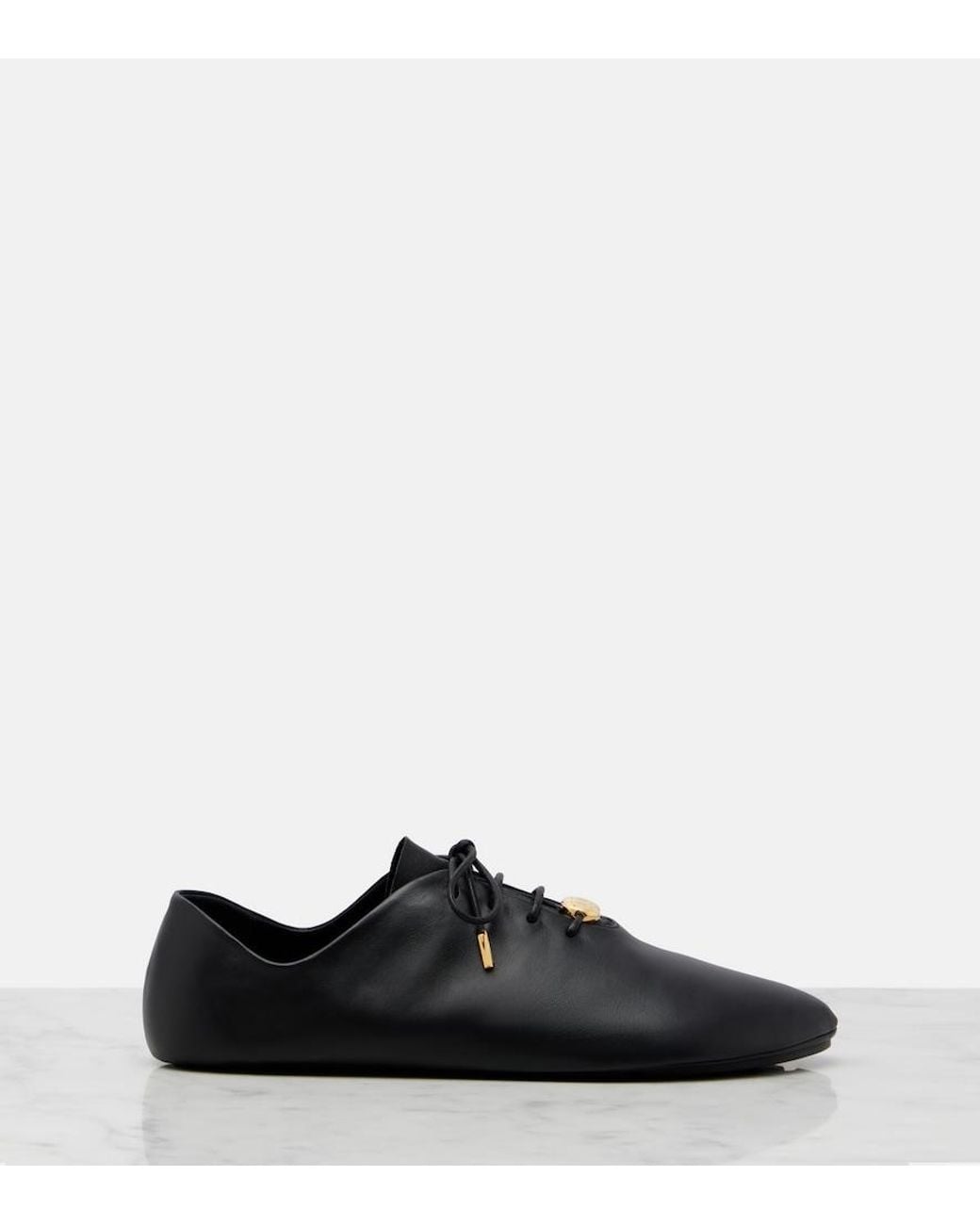 Loewe Black Pebble Soft Leather Sneakers