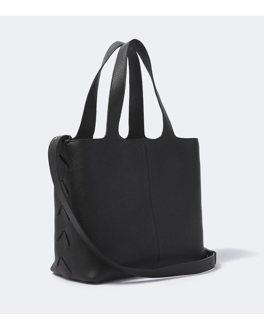 Bottega Veneta Black Intreccio Leather Tote Bag for men