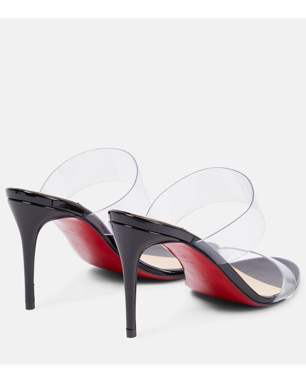 Christian Louboutin Natural Just Nothing Pvc Sandals