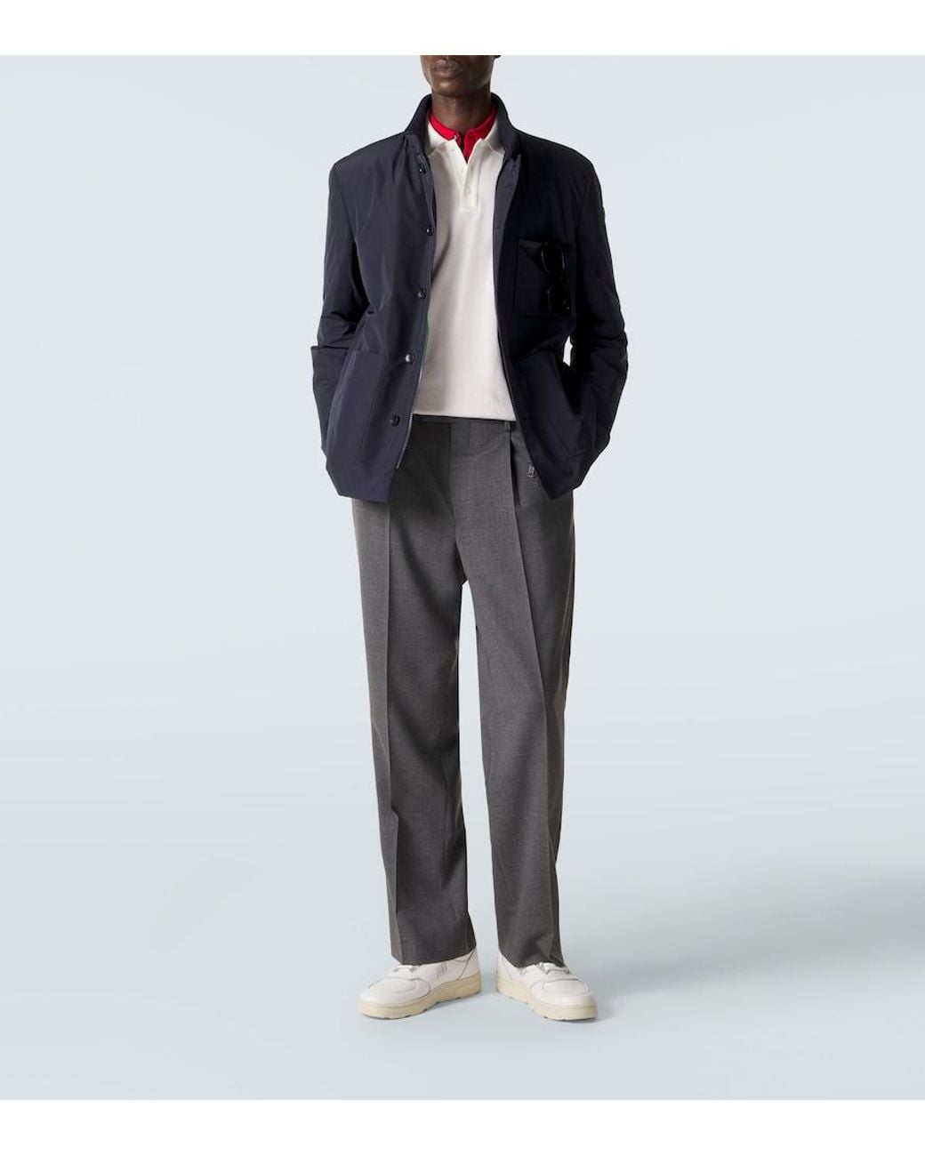Moncler Blue Westerlies Down Overshirt for men