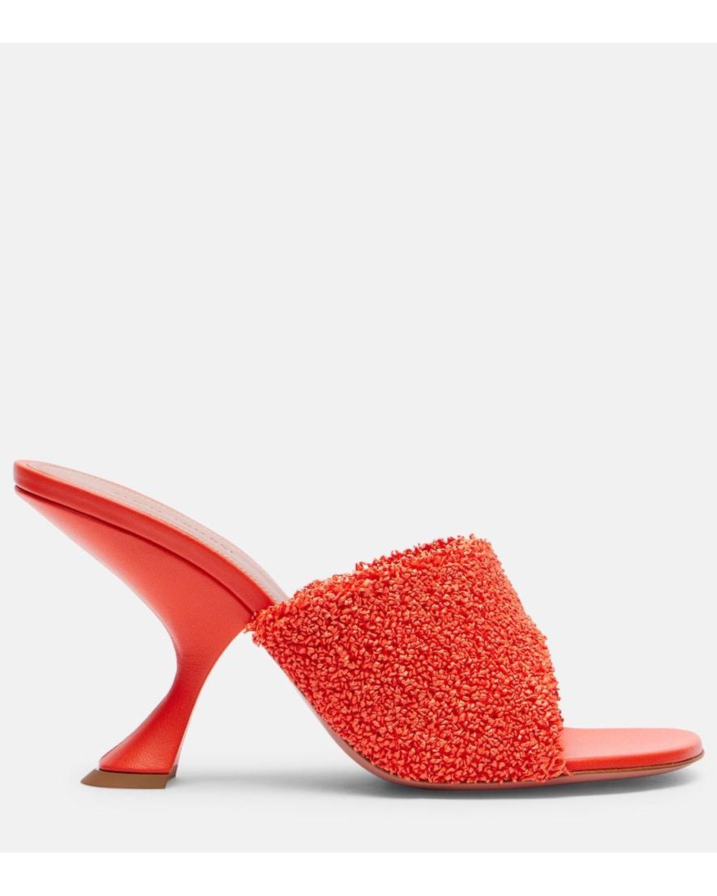 AMINA MUADDI Red Taylor 90 Mules