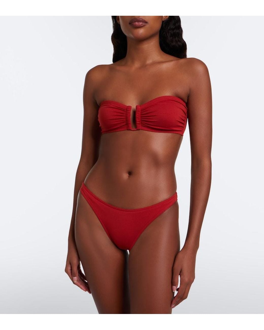 Eres Red Fripon Bikini Bottoms