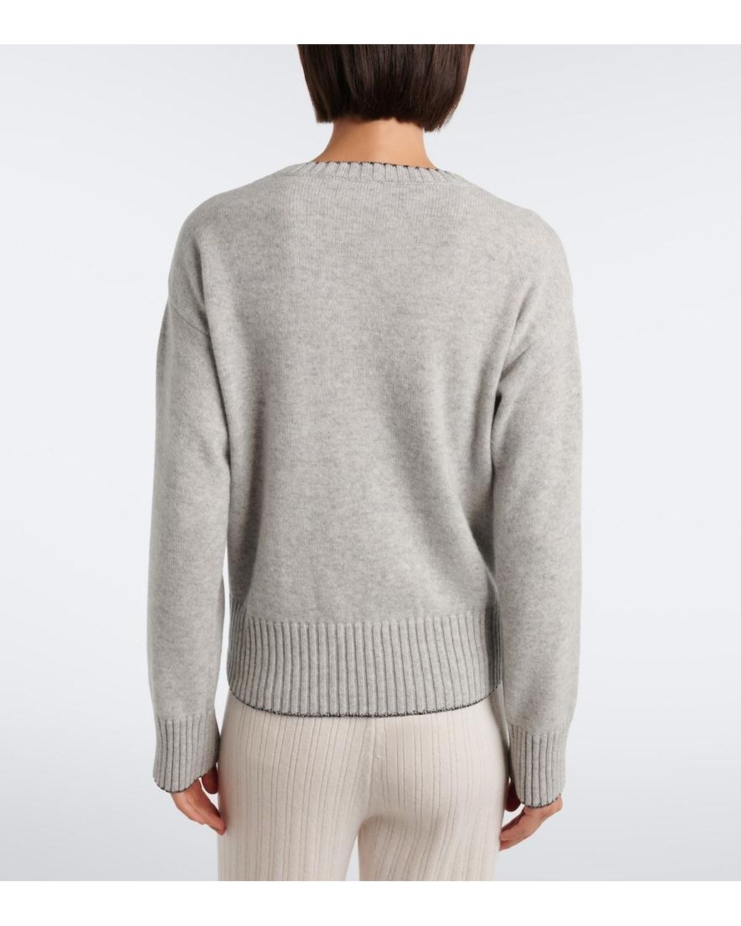 Eleventy Gray Cashmere Sweater
