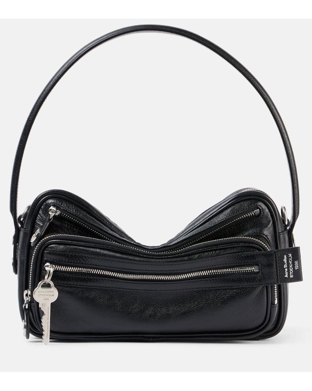 Acne Black Camero Party Leather Shoulder Bag