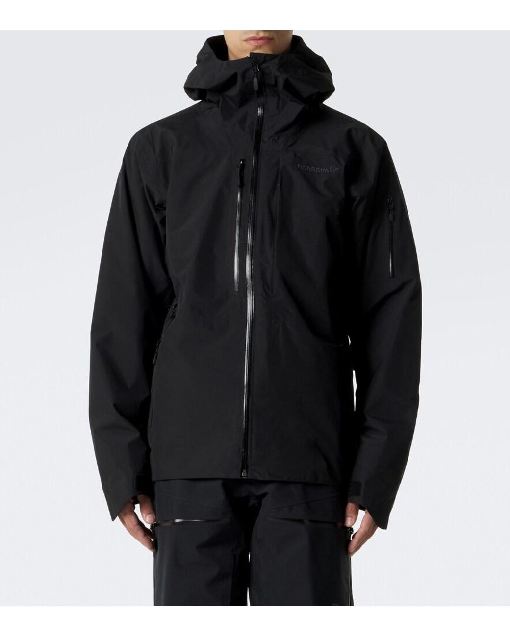 Norrona Black Lofoten Gore-Tex Ski Jacket for men