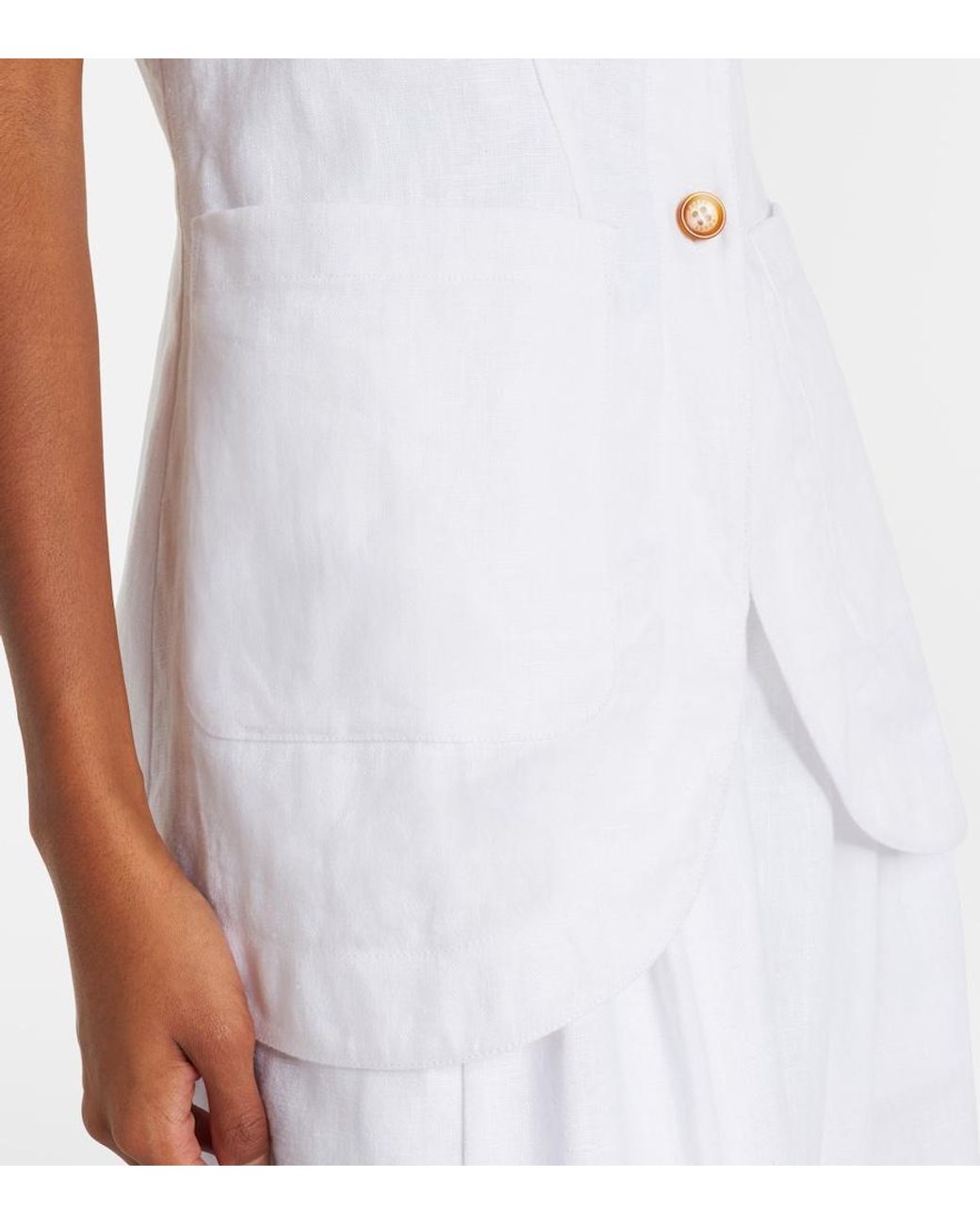 Posse White Emma Linen Vest