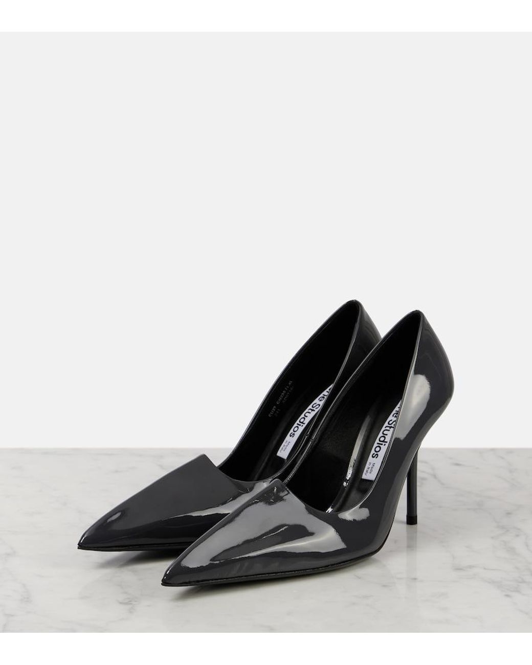 Acne Black Patent Leather Pumps