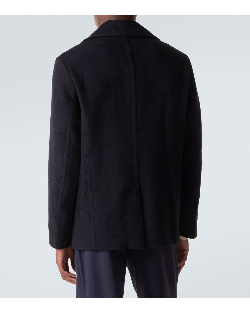 Etro Blue Wool Jacket for men