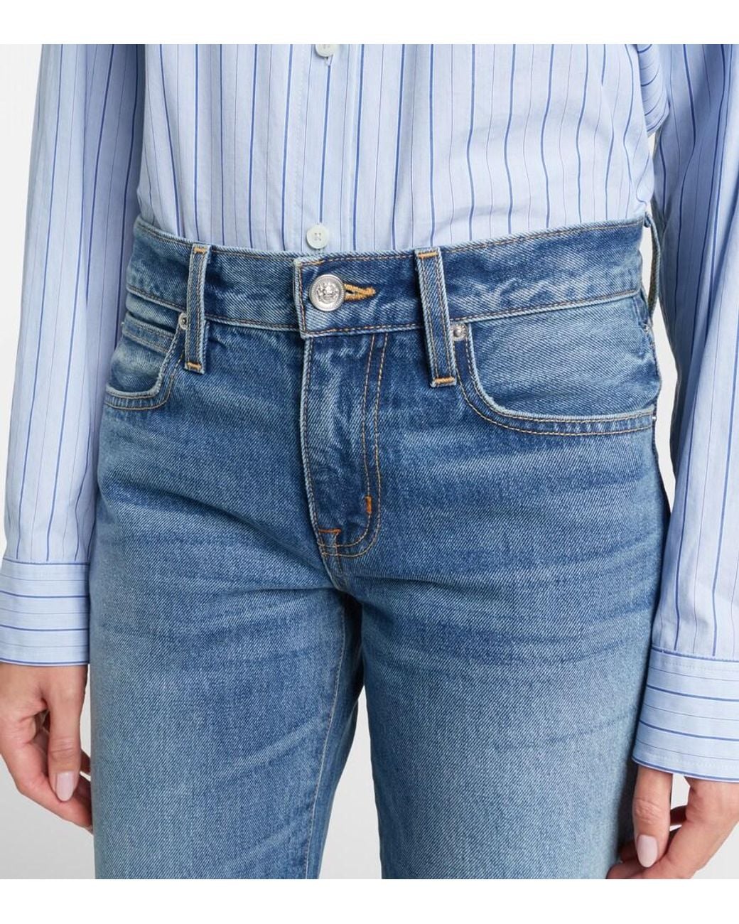 SLVRLAKE Denim Blue Ellie Straight Jeans