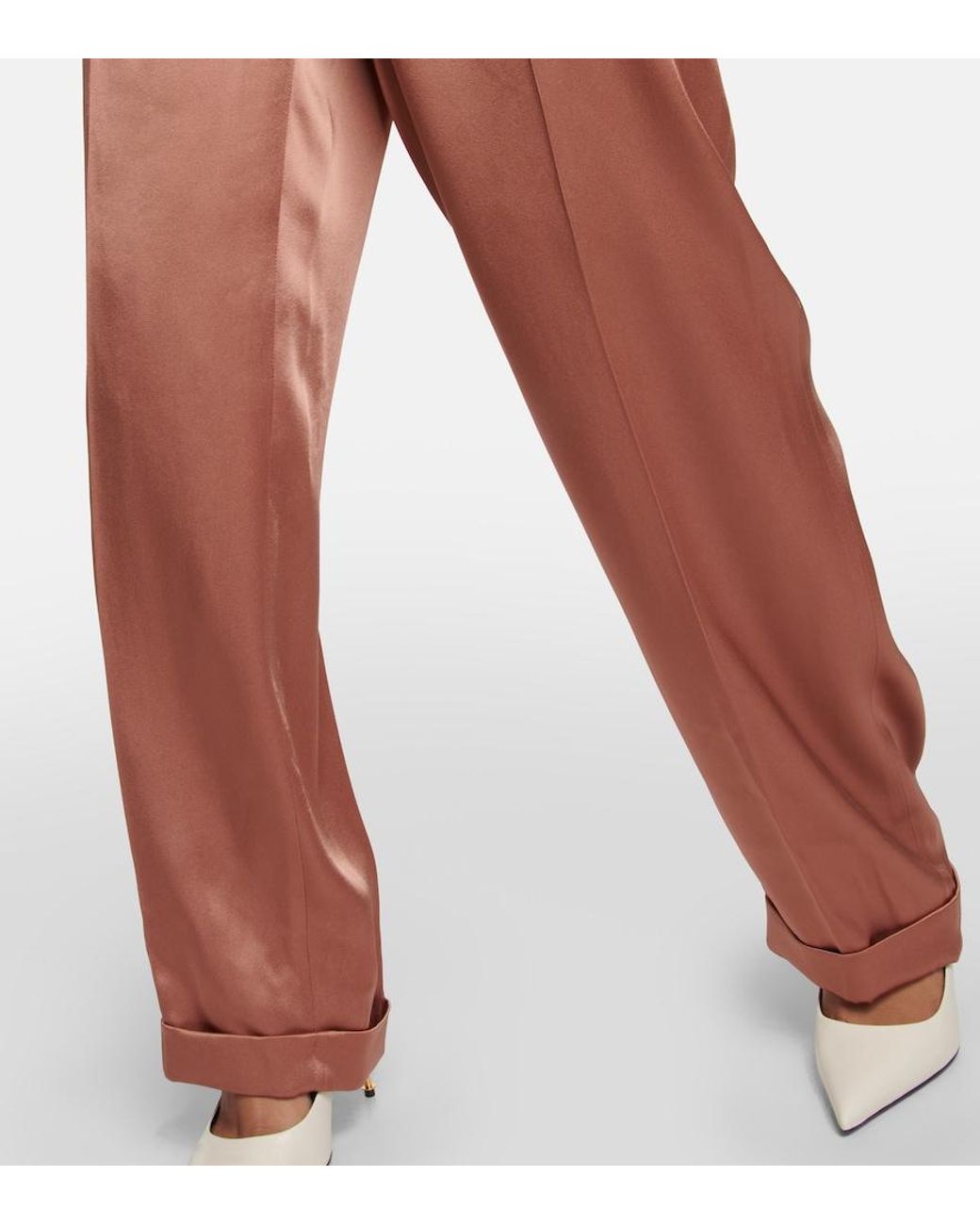 Tom Ford Red High-rise Straight Pants
