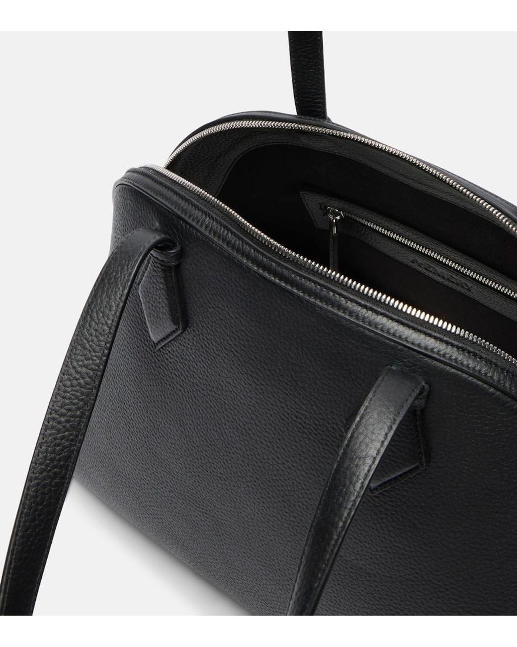 A.Emery Black Harnick Medium Leather Shoulder Bag