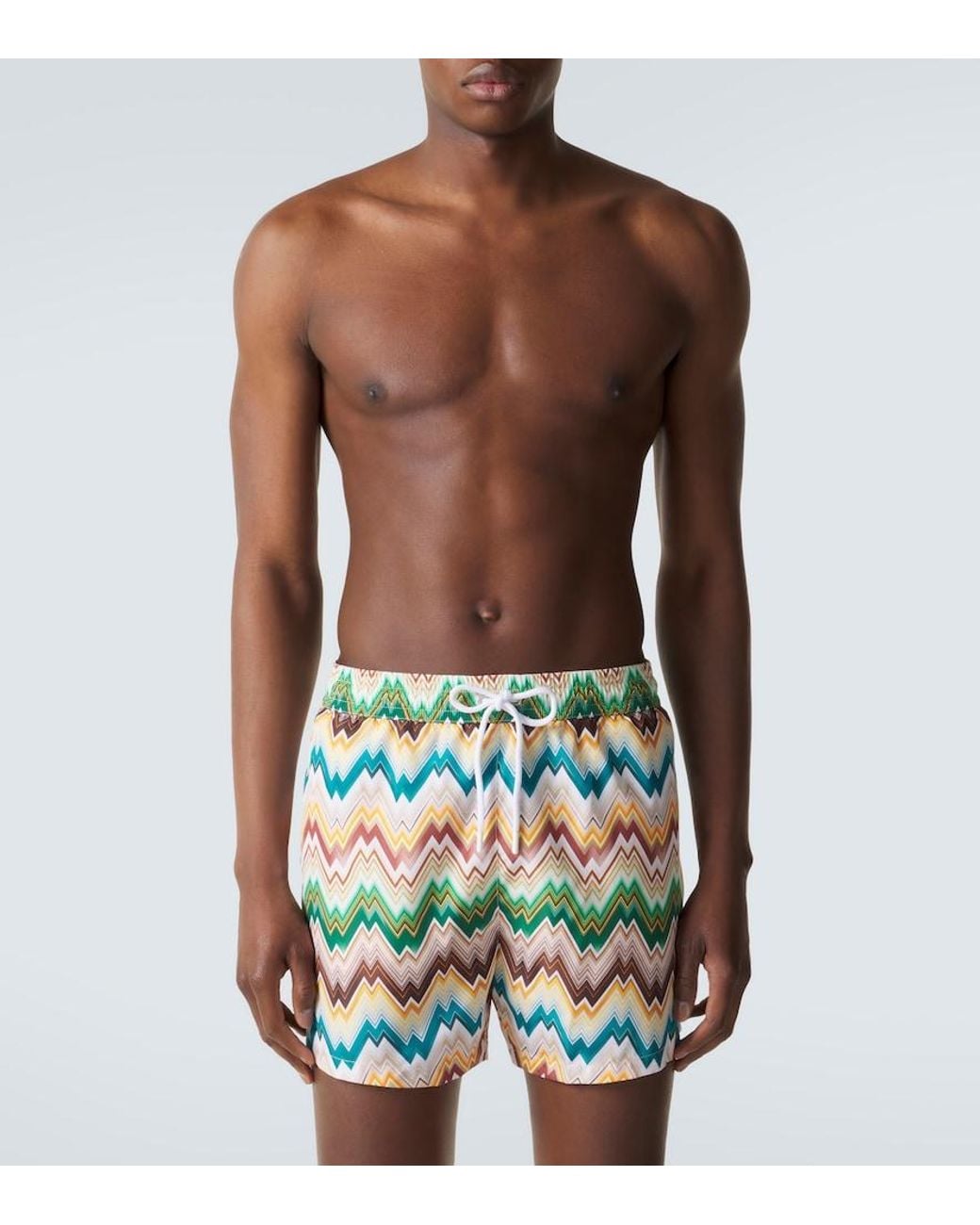 Missoni Multicolor Zigzag Swim Trunks for men