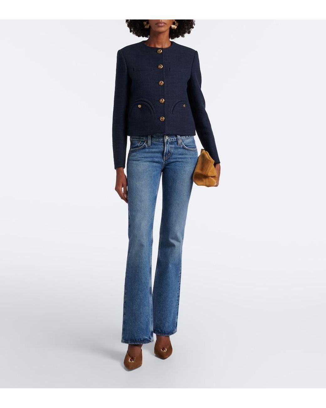Veronica Beard Brown Rochelle Embellished Suede Mules