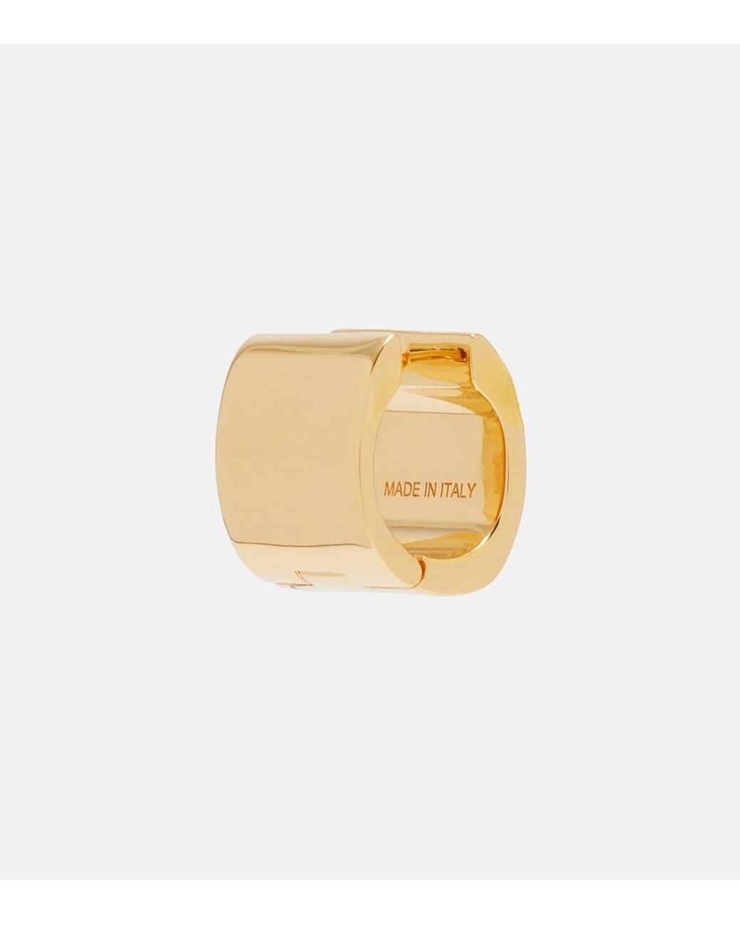Totême  Metallic Signature Petite Huggie Earrings