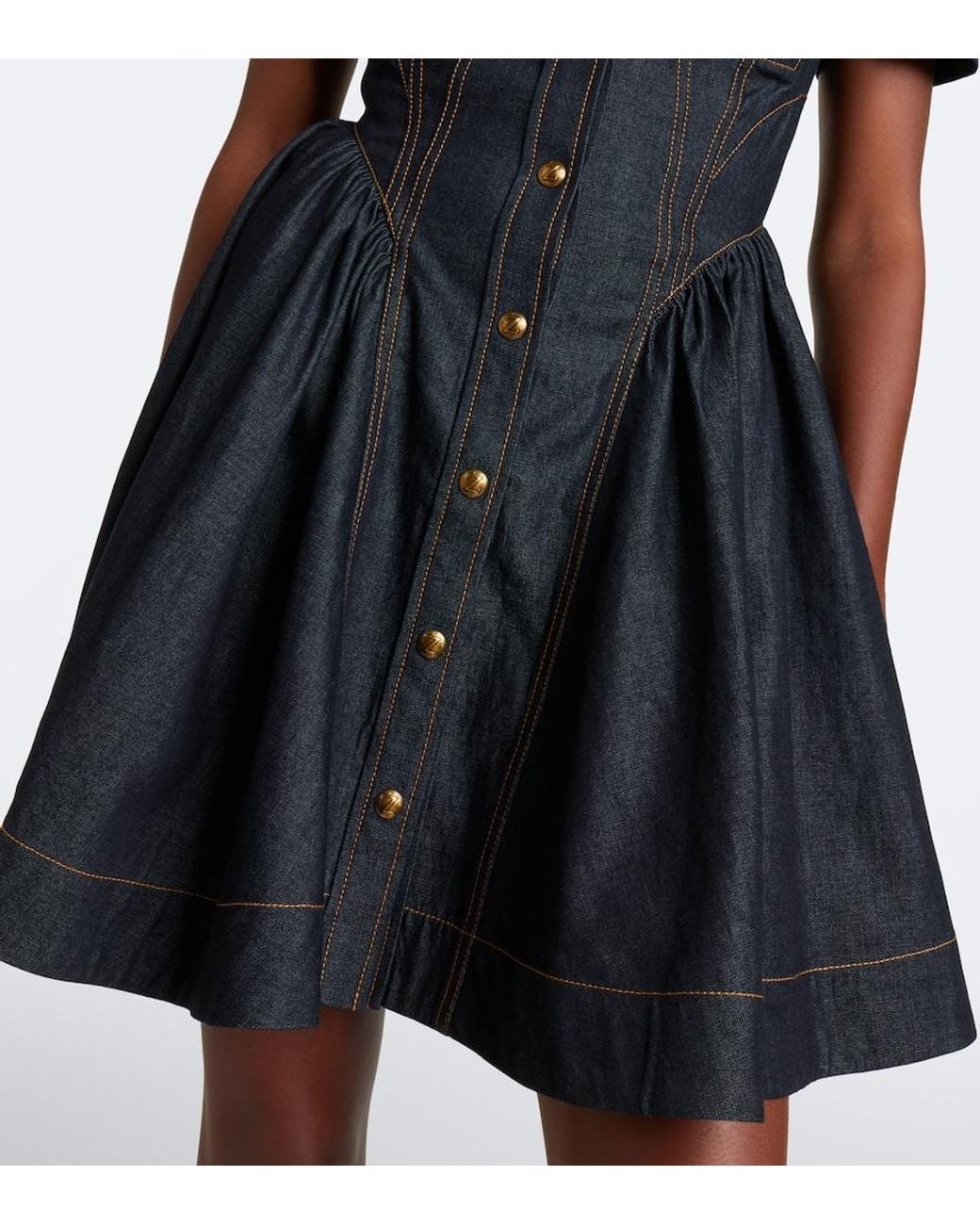 Zimmermann Black Denim Shirtdress